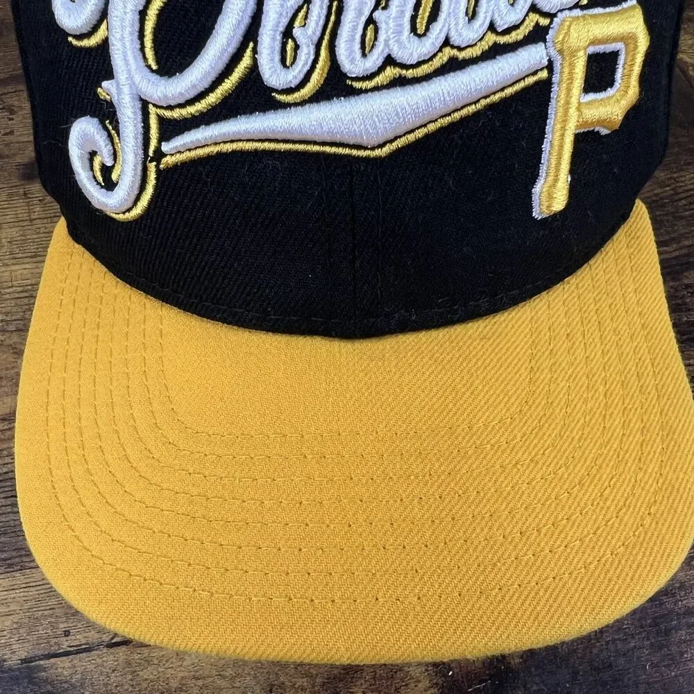 Pittsburgh Pirates New Era 9FIFTY Youth Snapback Hat Black Yellow MLB Kids Cap